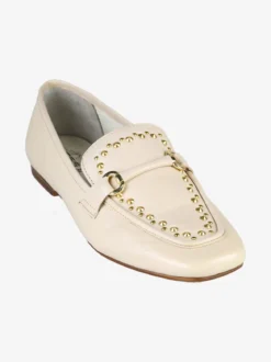 Hosis Mocassini donna in pelle con borchie