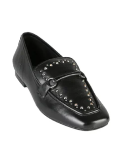 Hosis Mocassini donna in pelle con borchie