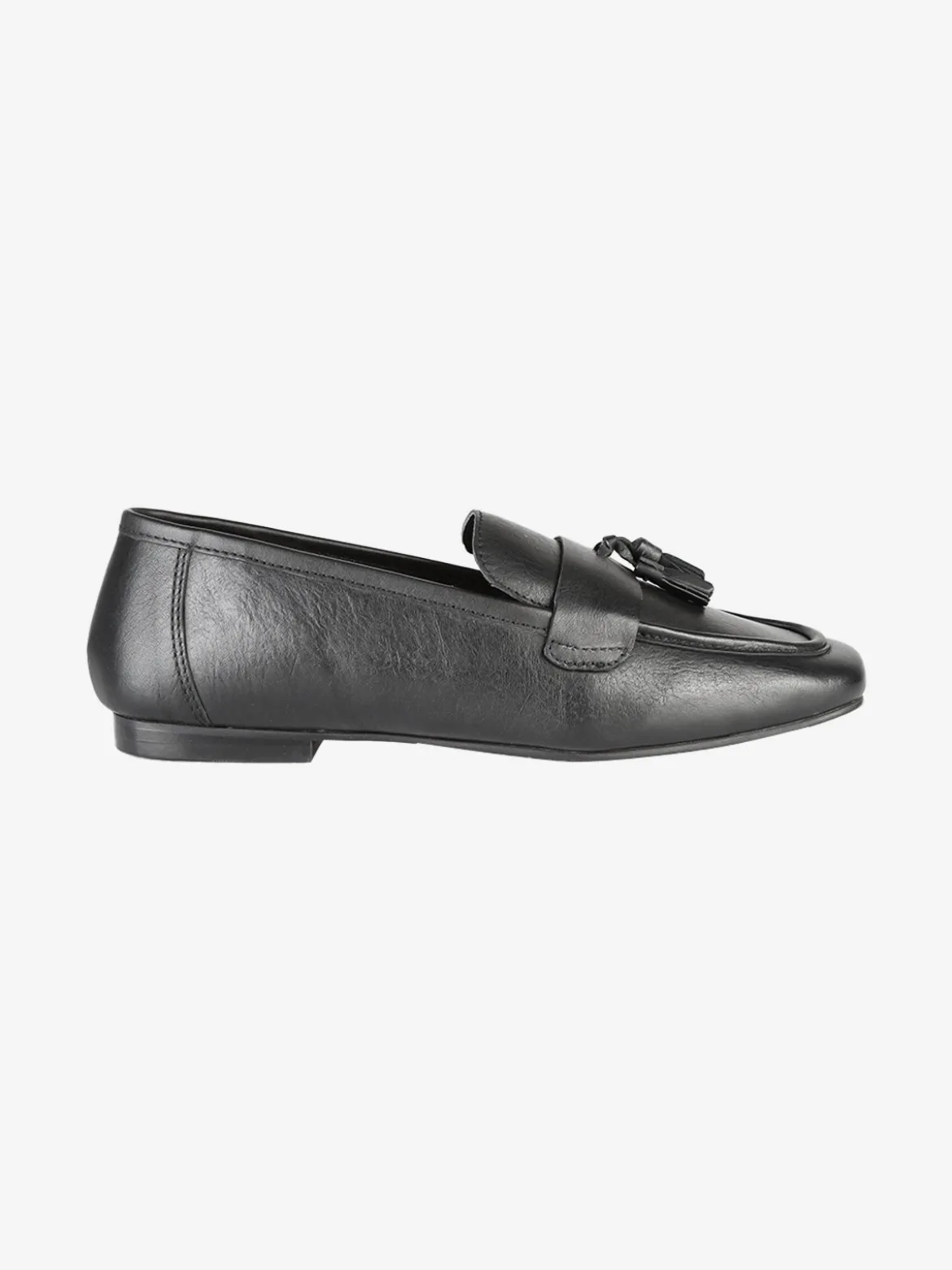 Hosis Mocassini donna in vera pelle con nappine
