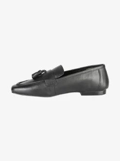 Hosis Mocassini donna in vera pelle con nappine