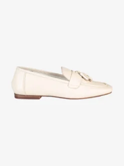 Hosis Mocassini donna in vera pelle con nappine