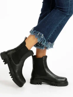 Hosis You Stivaletti in pelle chelsea da donna