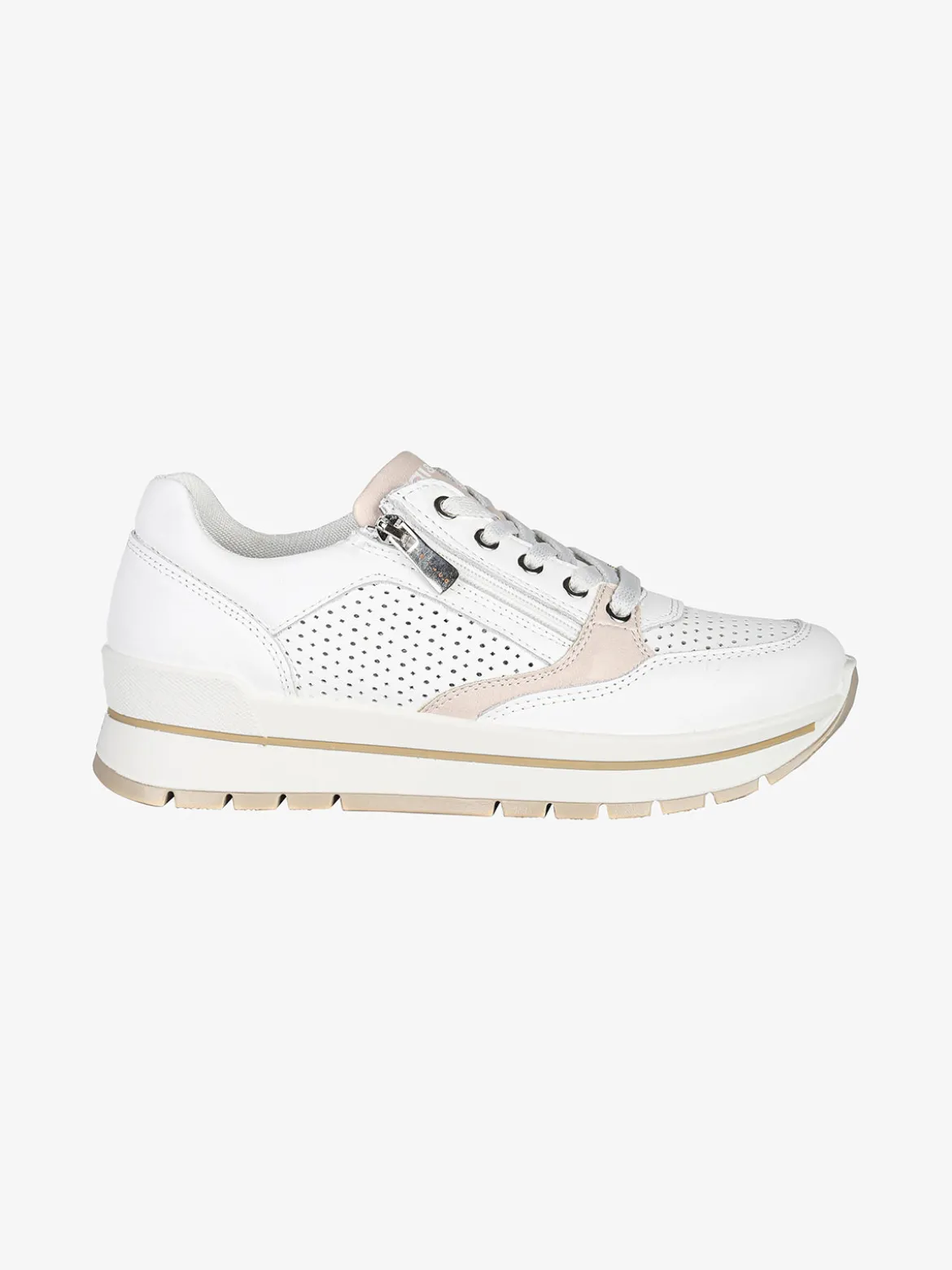 Igi&Co Sneakers casual in pelle da donna con zip e lacci