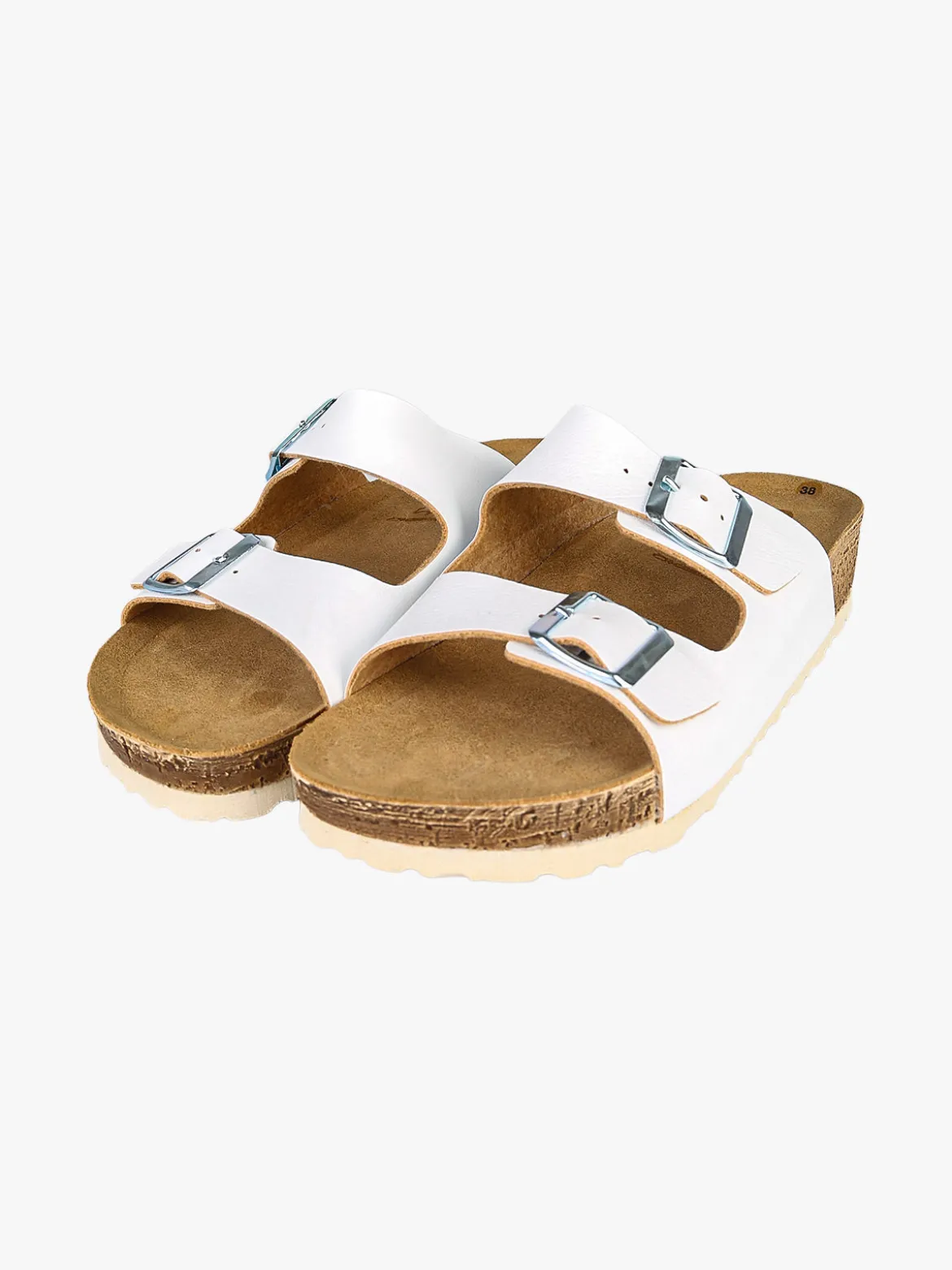 Inblu Ciabatte da donna con fibbie - bianco