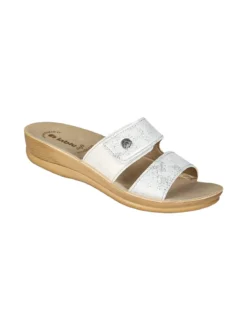 Inblu Ciabatte donna con cinturino a strappo - bianco