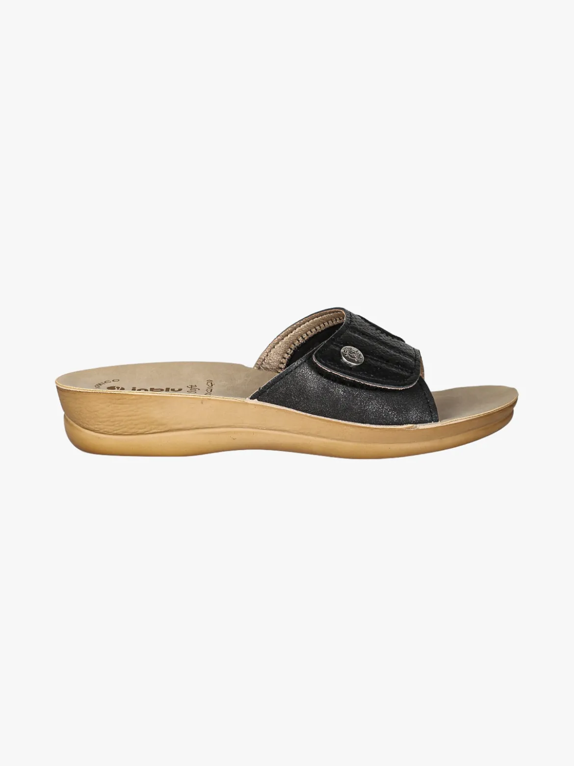 Inblu Ciabatte donna con cinturino a strappo - nero