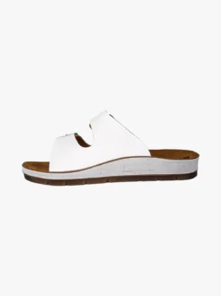 Inblu Ciabatte donna con doppia fascia e fibbie - bianco