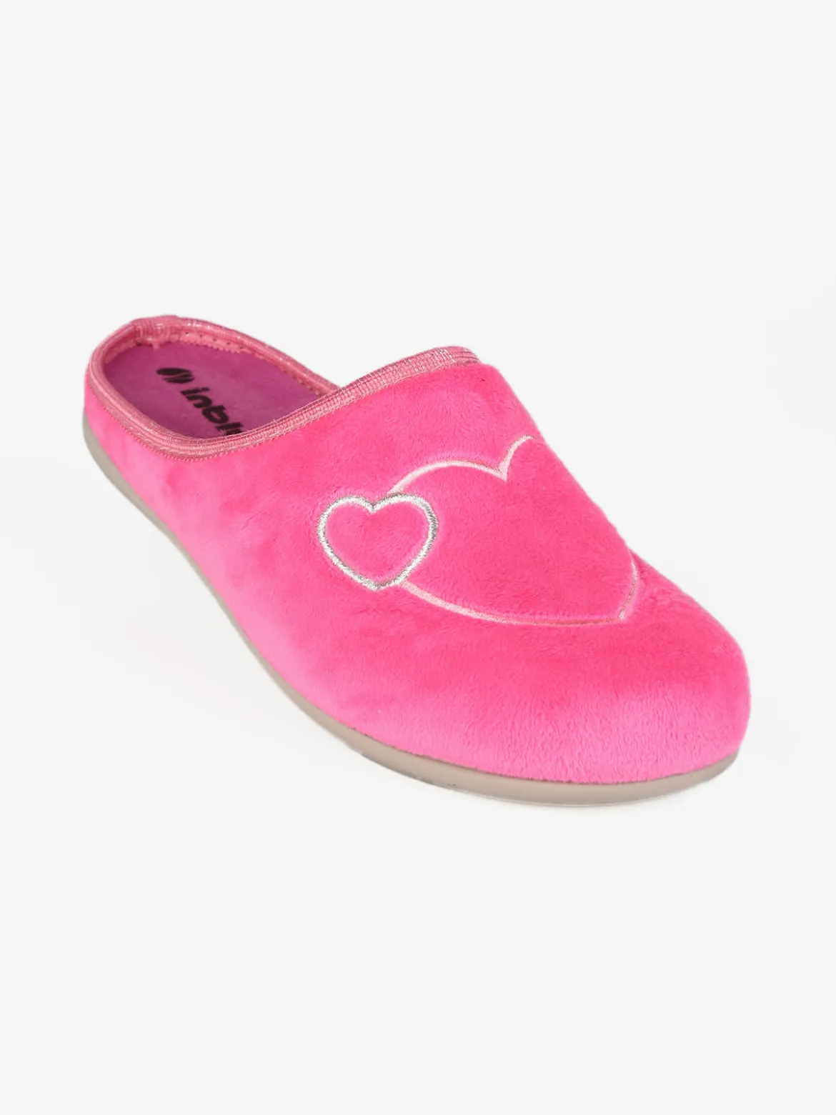 Inblu Pantofole da donna in tessuto scamosciato
