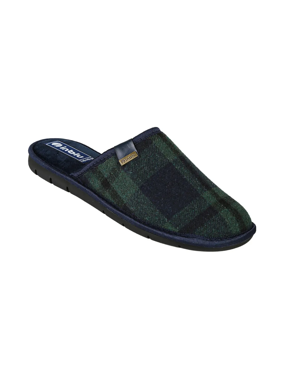 Inblu Pantofole da uomo invernali - blu scuro