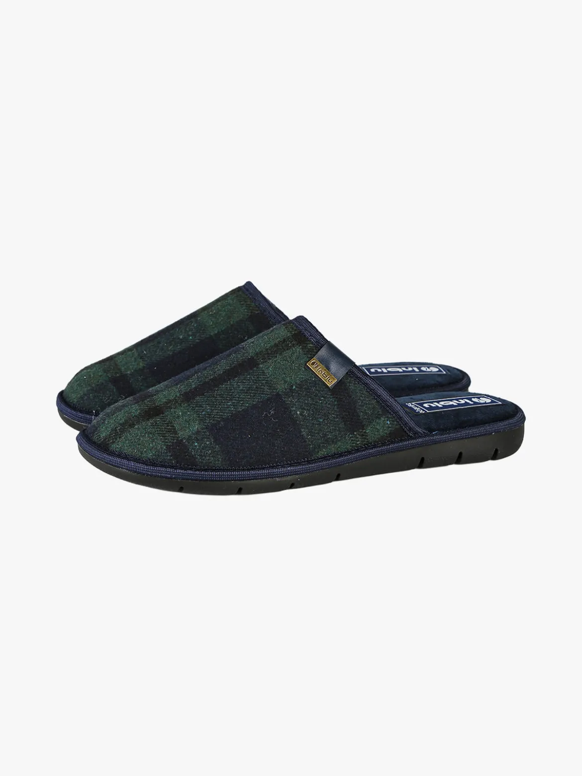 Inblu Pantofole da uomo invernali - blu scuro