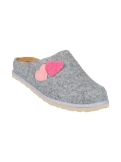 Inblu Pantofole donna cuori in feltro