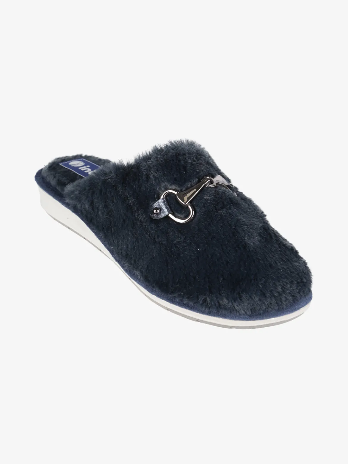 Inblu Pantofole donna in ecopelo con zeppa
