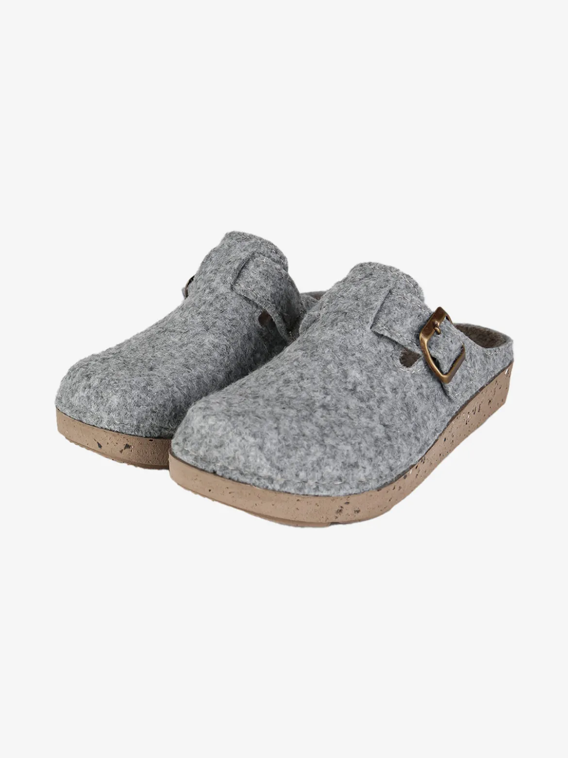 Inblu Pantofole donna in feltro con fibbia