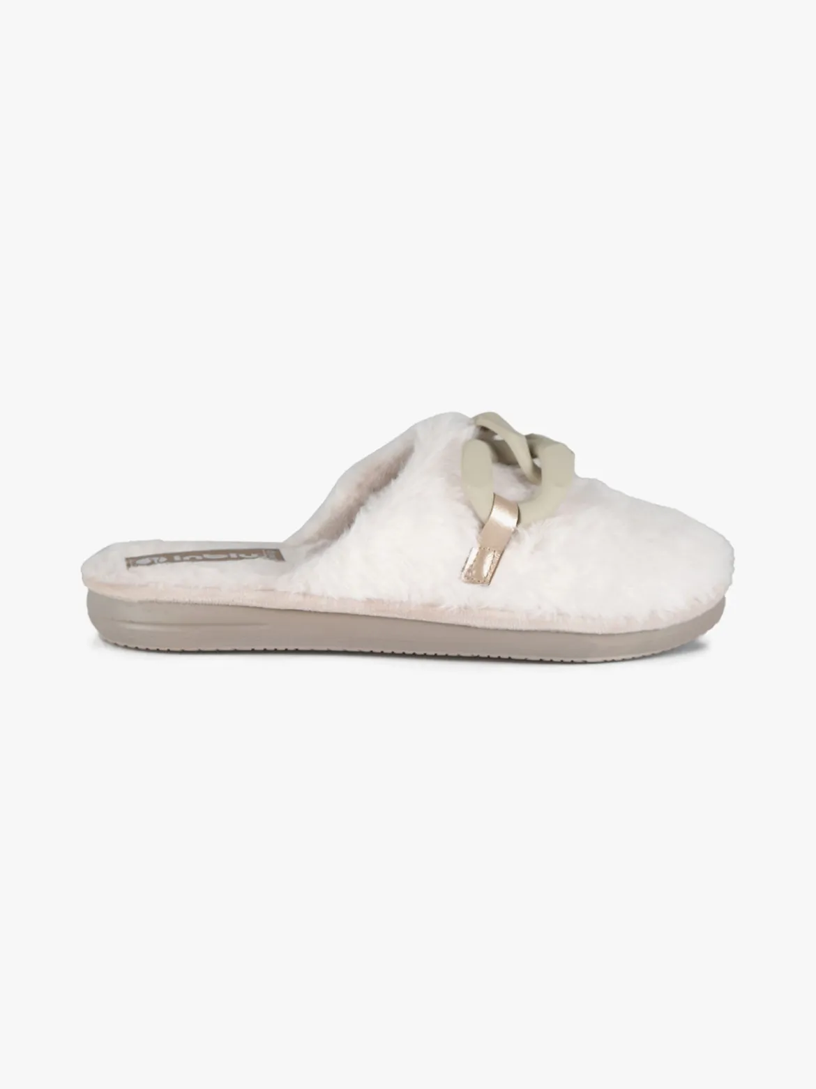 Inblu Pantofole donna pelose con catena