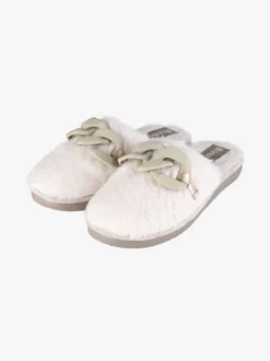 Inblu Pantofole donna pelose con catena