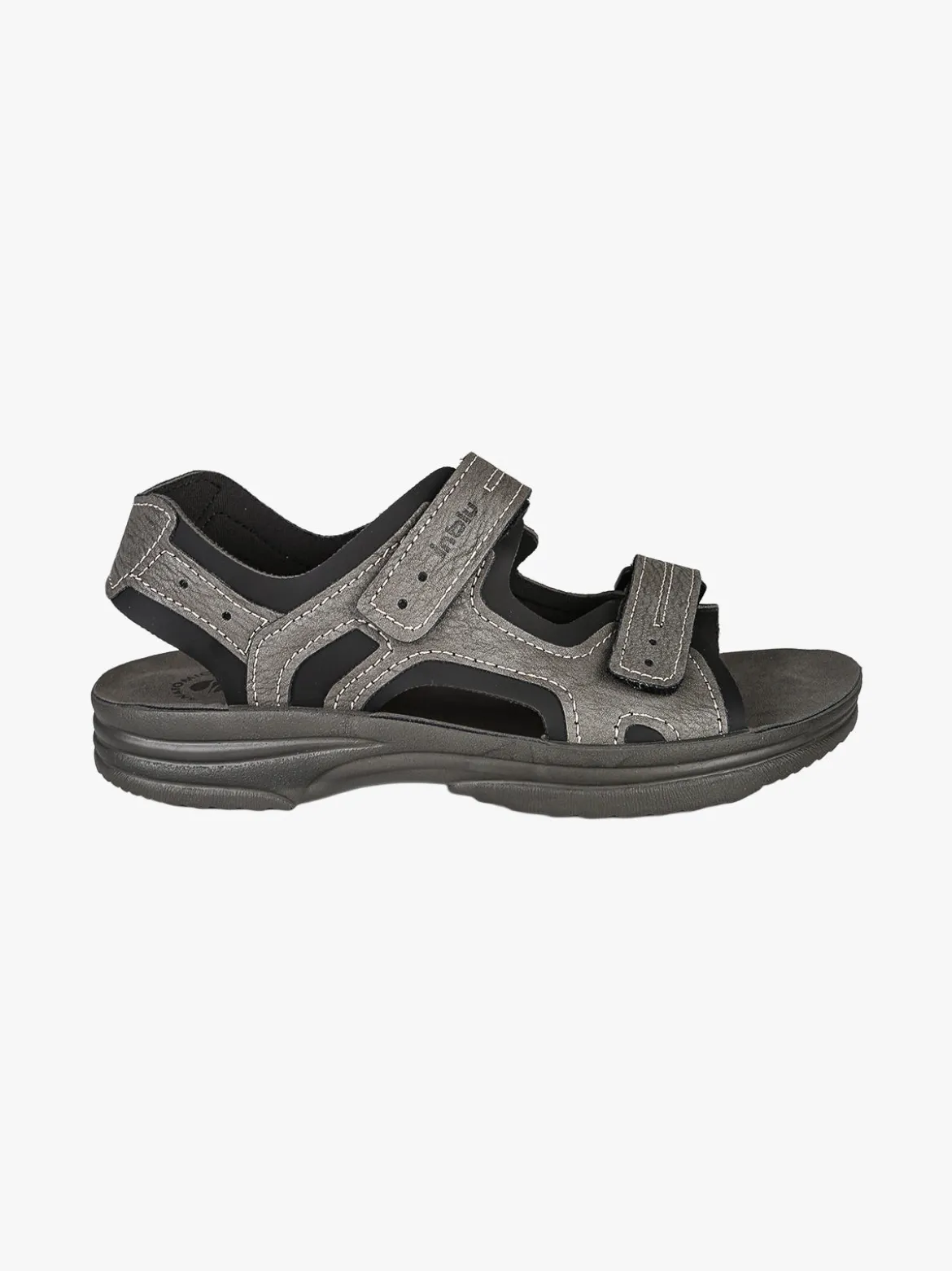 Inblu Sandali uomo con cinturini a strappo - grigio