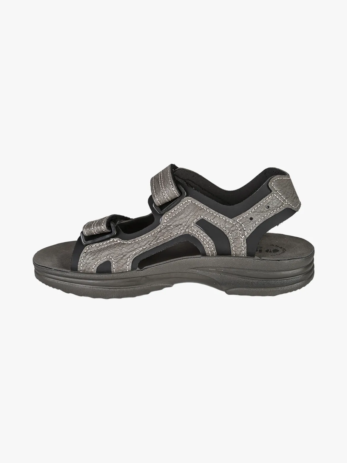 Inblu Sandali uomo con cinturini a strappo - grigio