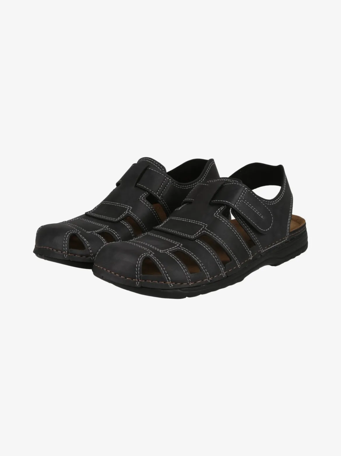 Inblu Sandali uomo con puntale chiuso e cinturino a strappo