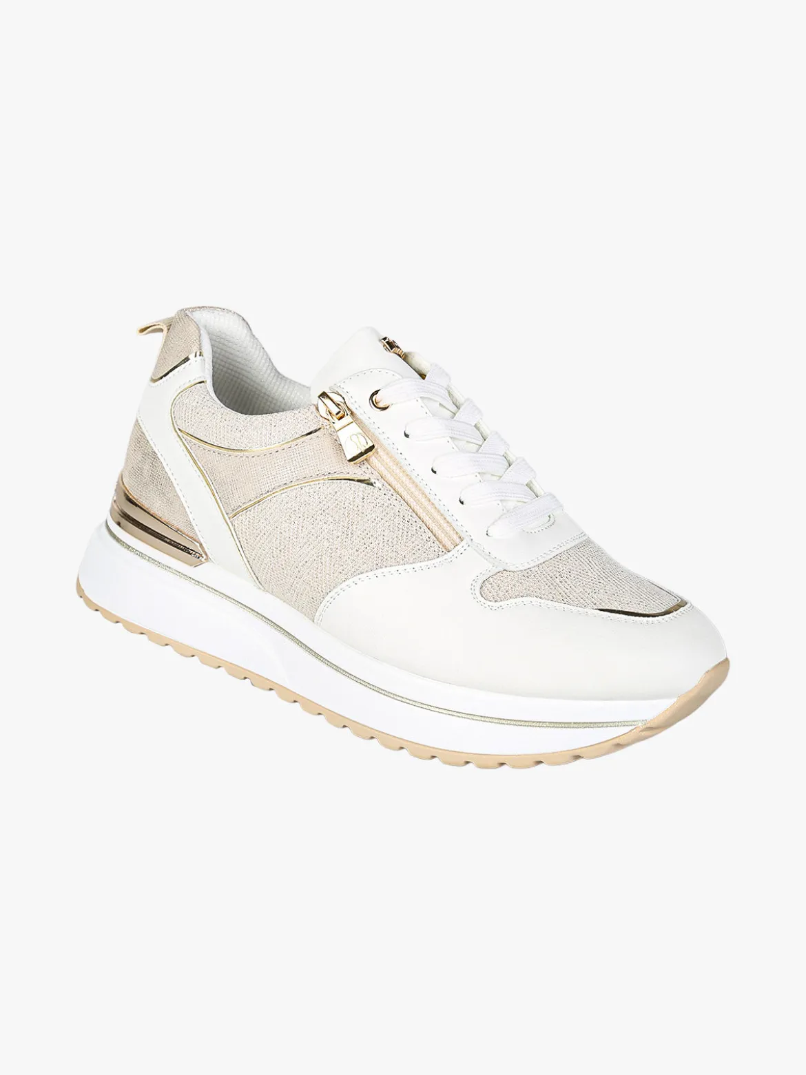 Inblu Sneakers donna con platform - bianco