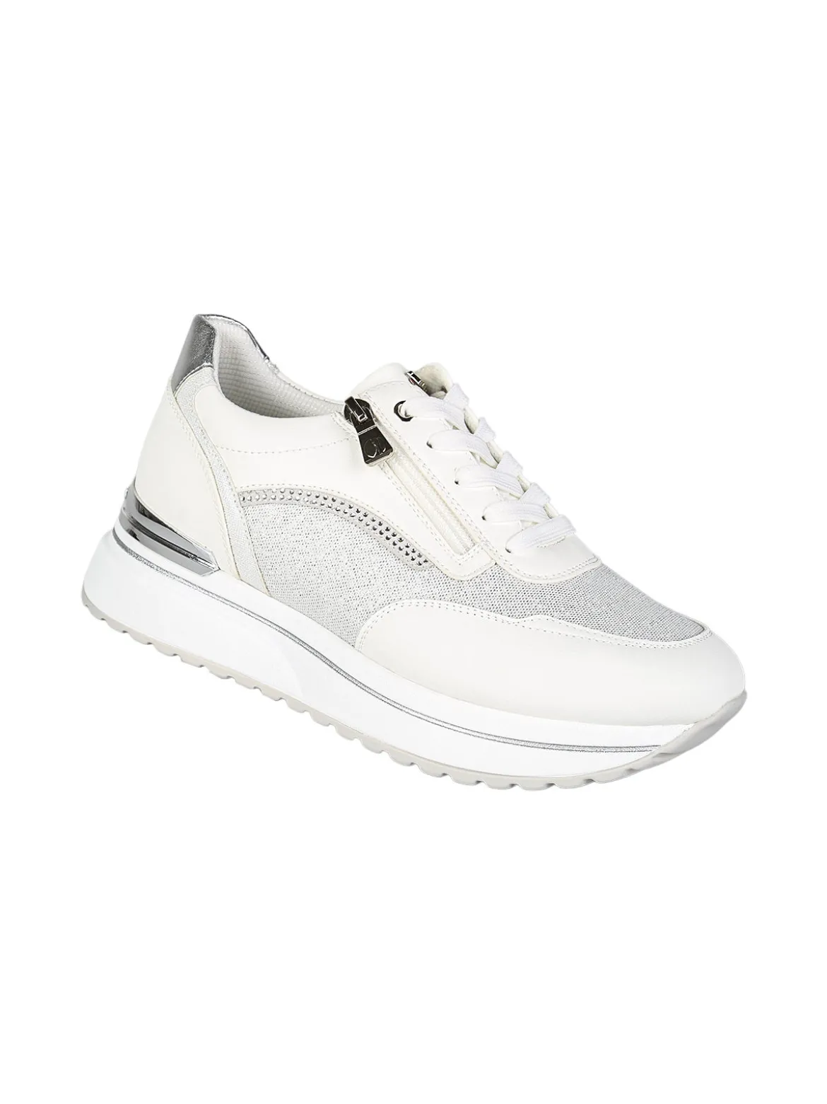 Inblu Sneakers donna con platform - bianco