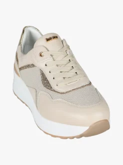 Inblu Sneakers donna in mesh e tessuto scamosciato con platform