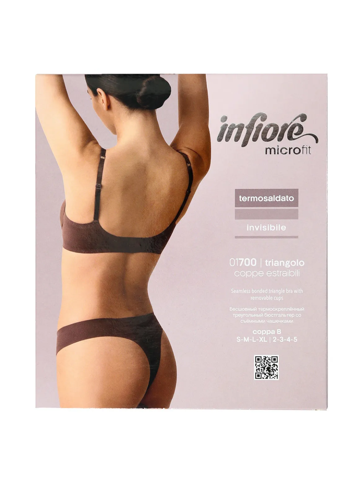 Infiore MICROFIT 01700 Triangolo imbottito senza ferretto COPPA B - marrone