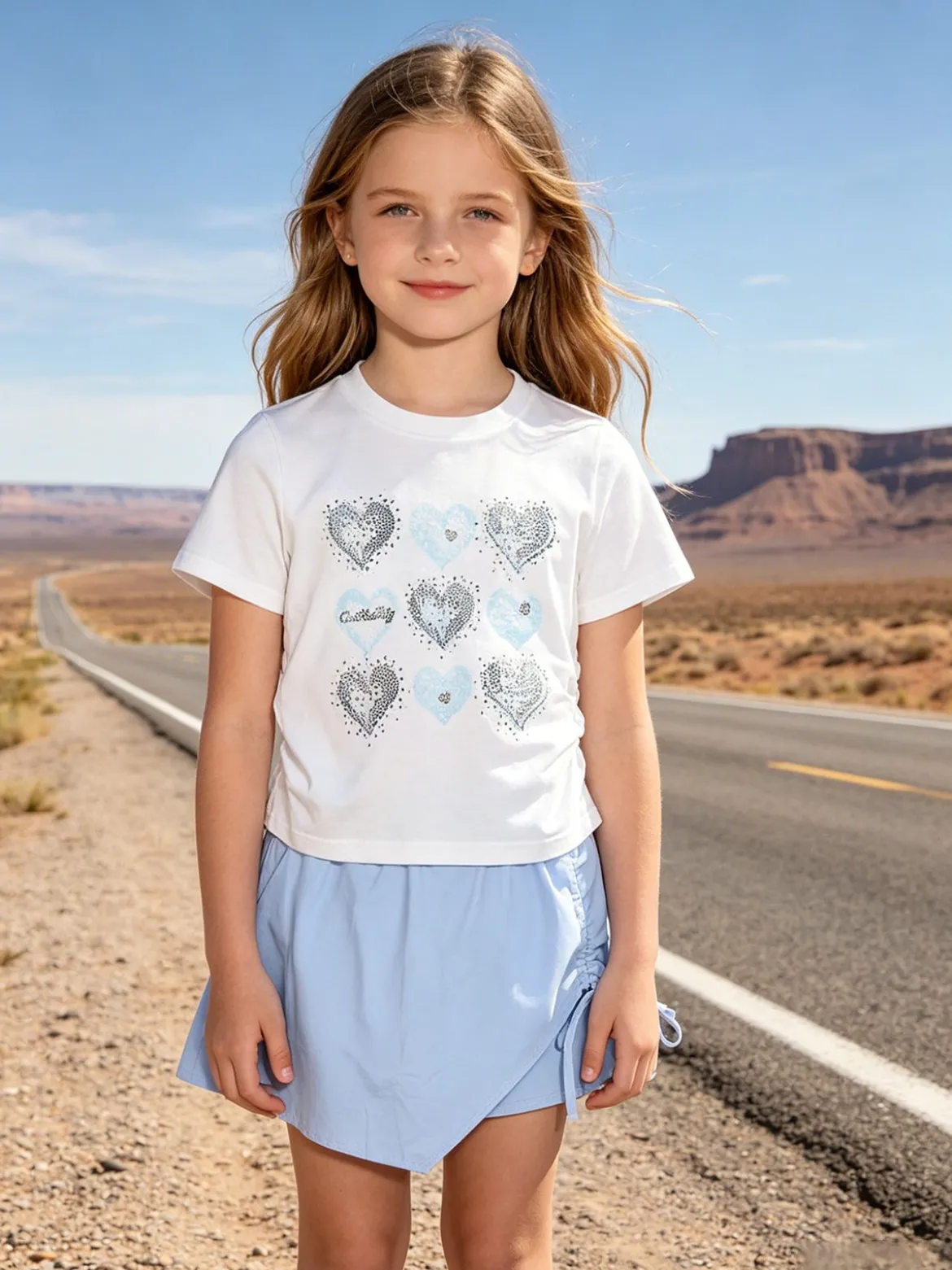 Injuly Completo da bambina con t-shirt e pantagonna