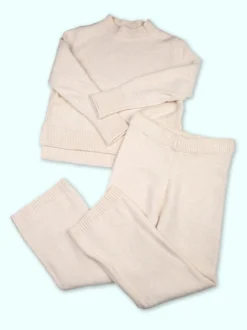 Injuly Maglione da bambina accollato - beige