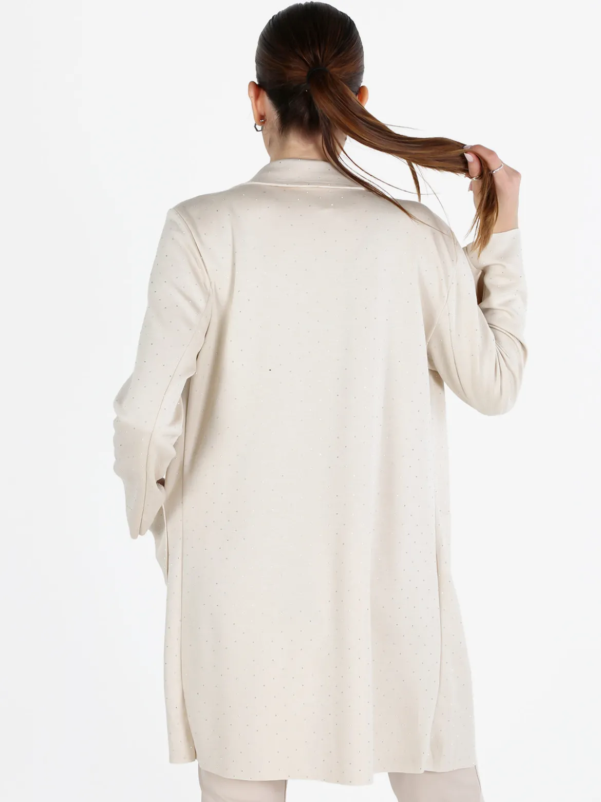 Insta Firenze Blazer donna oversize con strass