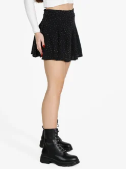 Insta Firenze Gonna a pantalone da donna con pieghe e strass