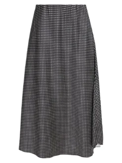 Insta Firenze Gonna midi donna a pois - nero