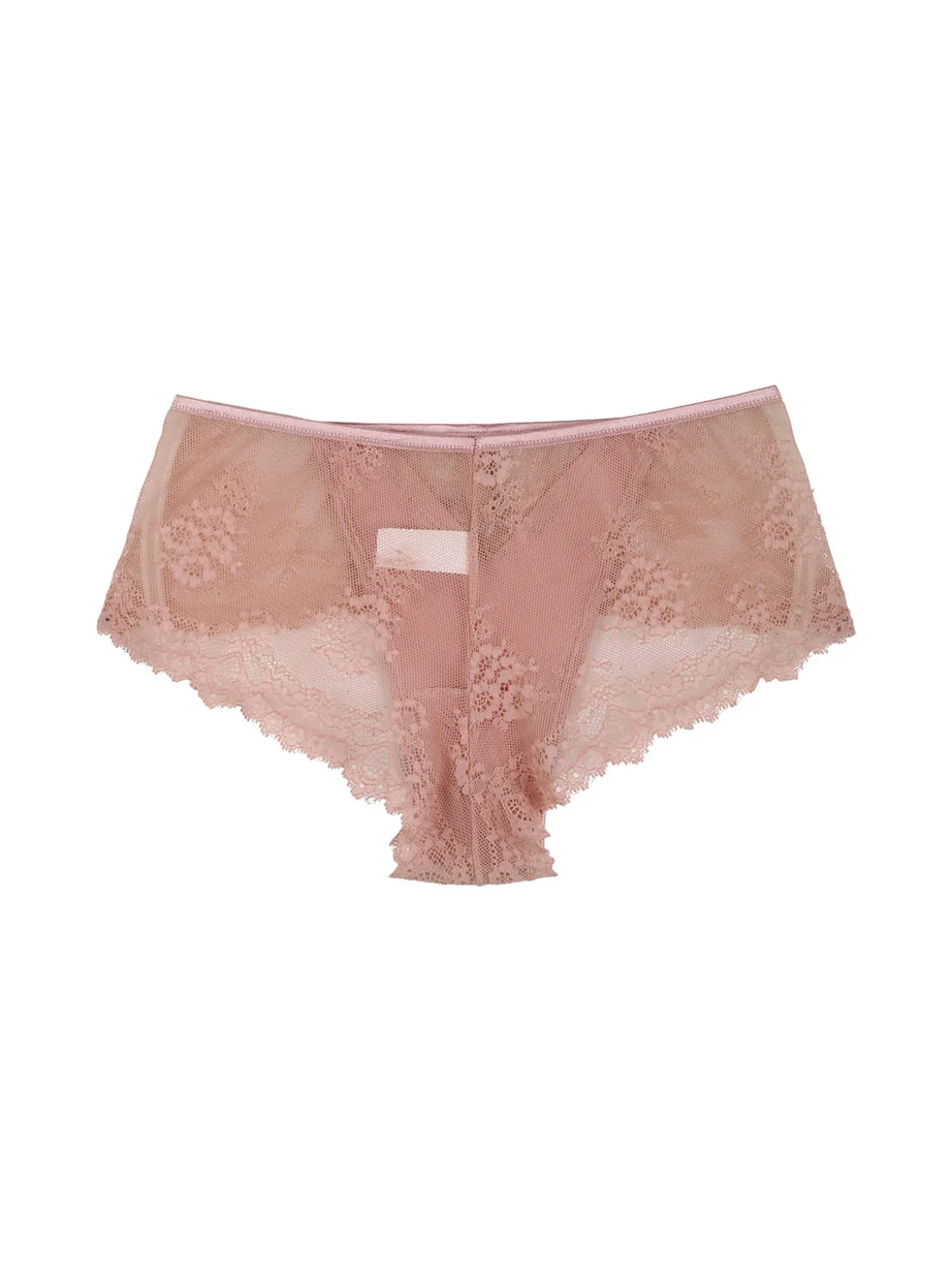 Intimami Brasiliana donna con pizzo in cotone bielastico - rosa