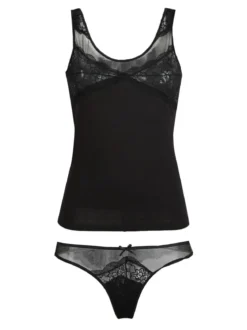 Intimami Completo intimo Top con tulle + brasiliana