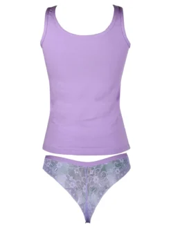 Intimami Coordinato intimo da donna con top in cotone e brasiliana