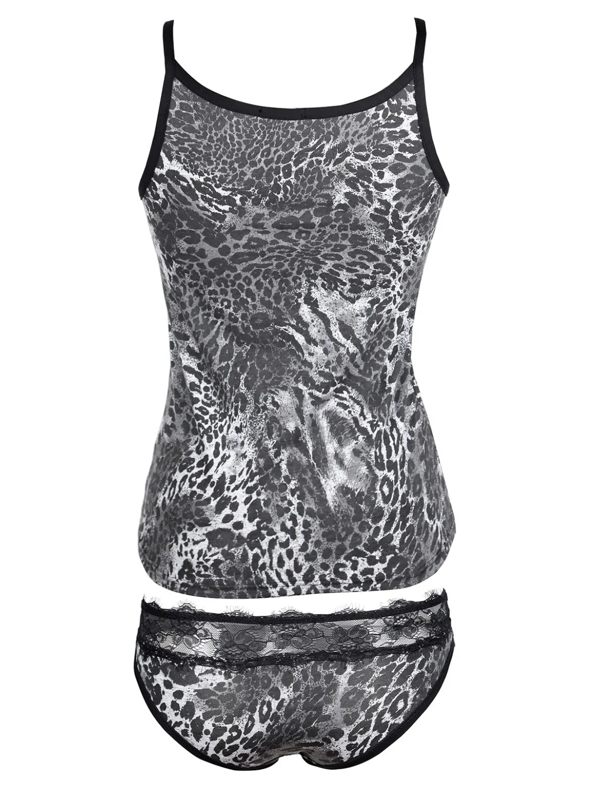 Intimami Coordinato intimo donna top e slip animalier