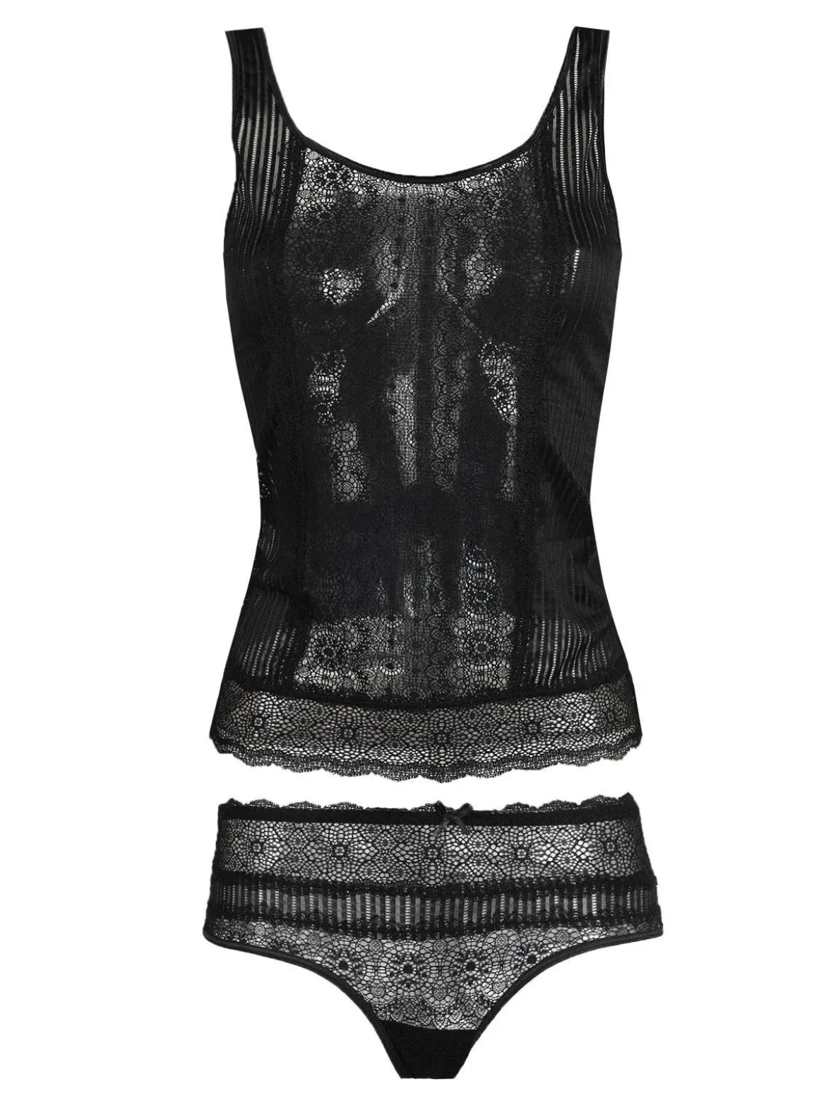 Intimami Coordinato intimo top + culotte in pizzo