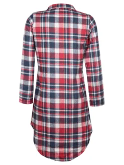 Intimami Maxi camicione donna a quadri