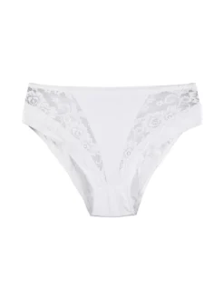 Intimami Slip donna in cotone con pizzo