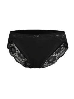 Intimami Slip in cotone bielastico con pizzo