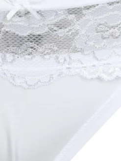 Intimami Slip in cotone con pizzo