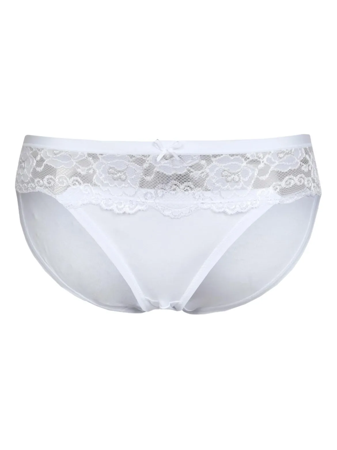 Intimami Slip in cotone con pizzo