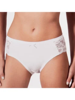 Intimami Slip in cotone con pizzo