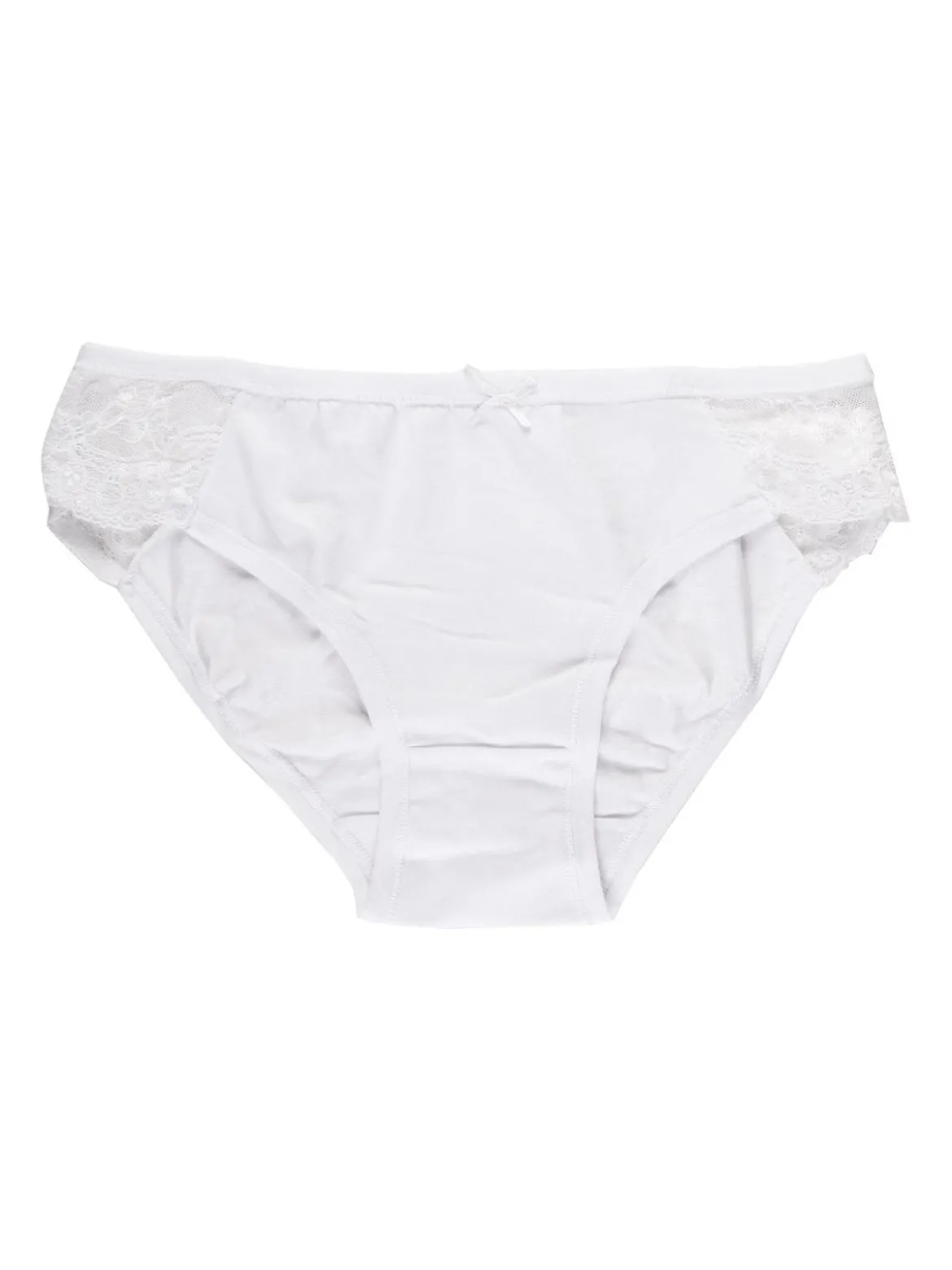 Intimami Slip in cotone con pizzo