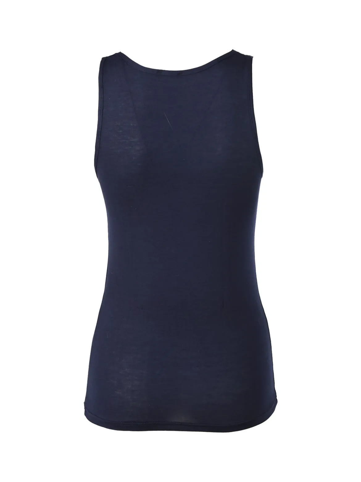 Intimami Top donna a spalla larga con scollo di pizzo - blu scuro