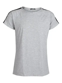 Intimami T-shirt mezza manica con strisce laterali