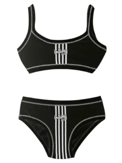 Intimy Girl Coordinato intimo bambina top+slip con stampa scritta