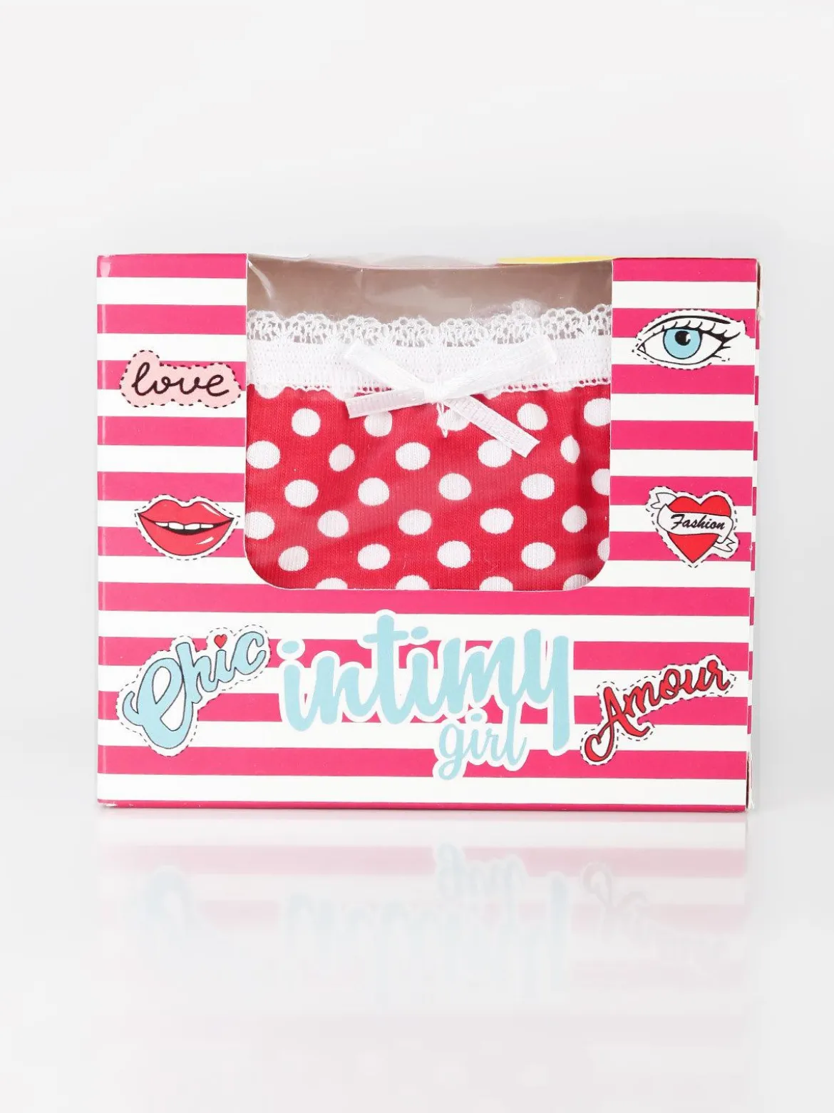 Intimy Girl Slip bambina con stampa pois