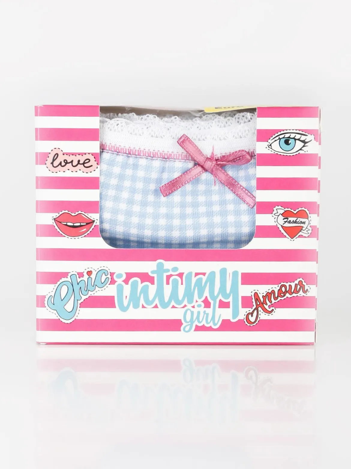 Intimy Girl Slip bambina con stampa quadretti
