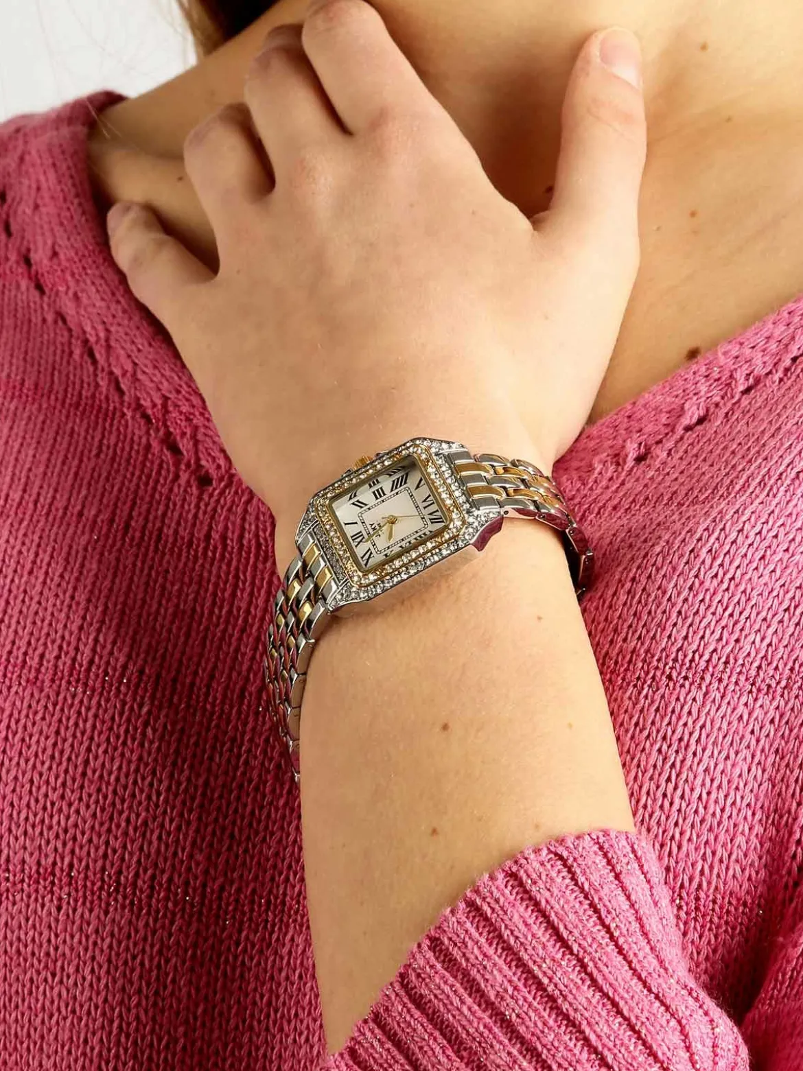 Jcky Orologio da polso donna con strass