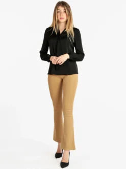 Jean Louis Francois Pantaloni donna elasticizzati a zampa